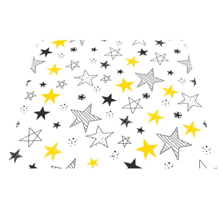 Vinyl teppich sterne im rock'n'roll design - TenStickers