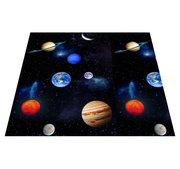 Vinyl teppich sterne universum weltraum planeten - TenStickers