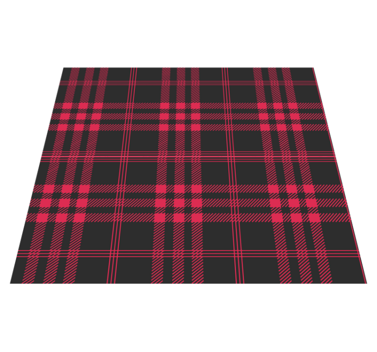 Vinyl teppich weihnachten im weihnachts-tartan-muster - TenStickers