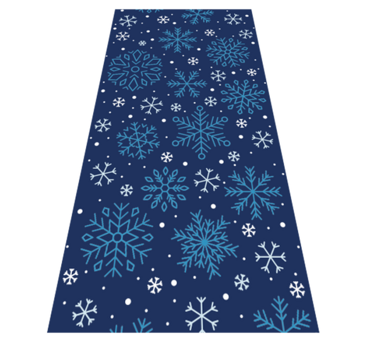 Vinyl teppich weihnachten schneeflocken - TenStickers