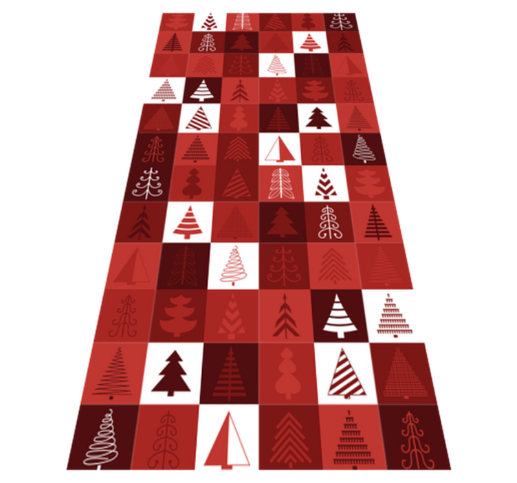 Vinyl teppich weihnachten patchwork design - TenStickers