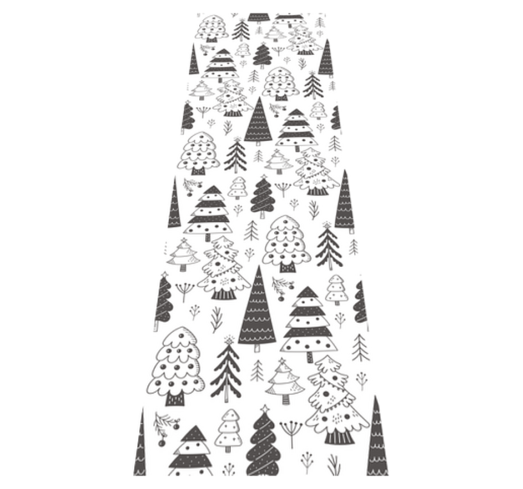Vinyl teppich weihnachten mit tannenbaum-muster - TenStickers