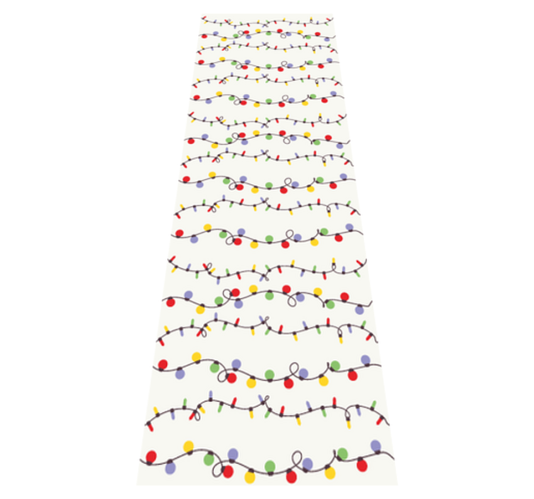 Vinyl teppich weihnachten bunte weihnachtslichter - TenStickers