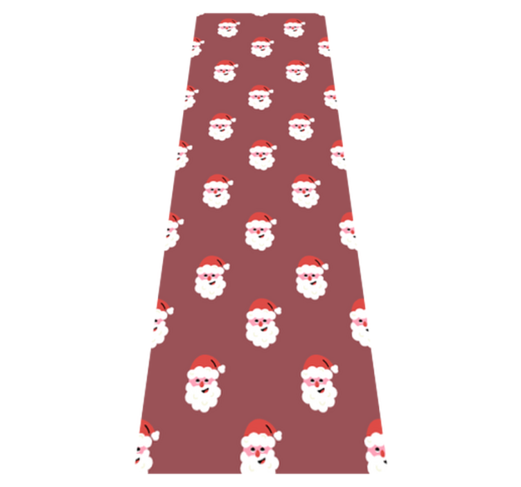 Vinyl teppich weihnachten santa claus rotes muster - TenStickers