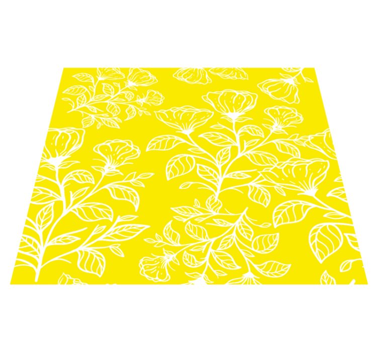 Vinyl teppich schlafzimmer mit blumenmuster - TenStickers