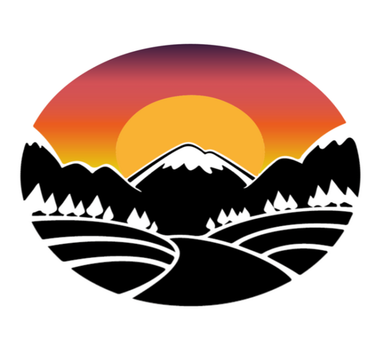 Vinyl teppich natur berge und wald - TenStickers