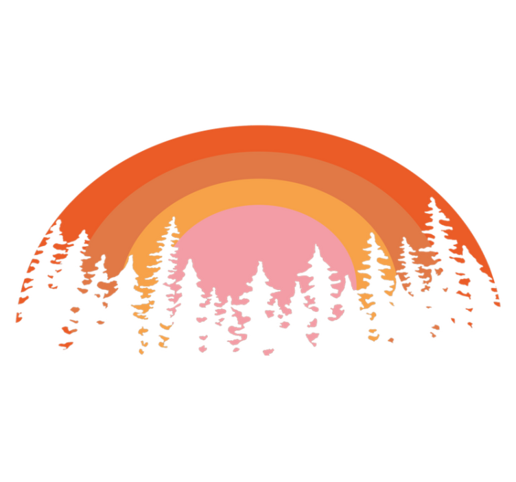 Vinyl teppich natur im vintage sonnenstil - TenStickers