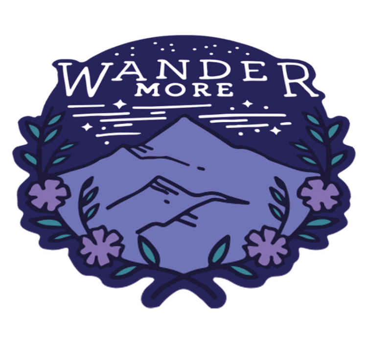 Vinyl teppich natur für wanderungen in den bergen - TenStickers