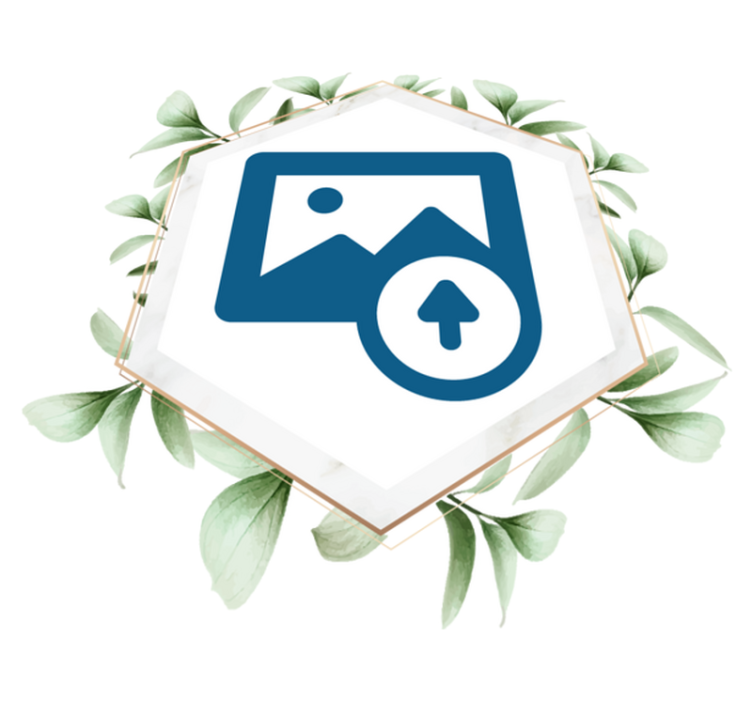 Vinyl teppich natur frau mit blättern - TenStickers