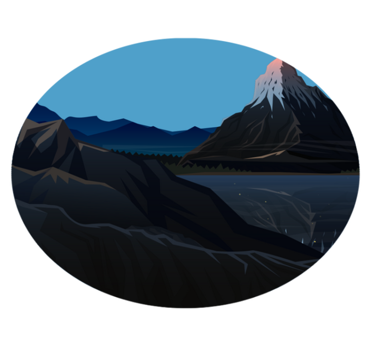 Vinyl teppich natur berglandschaft ansicht - TenStickers