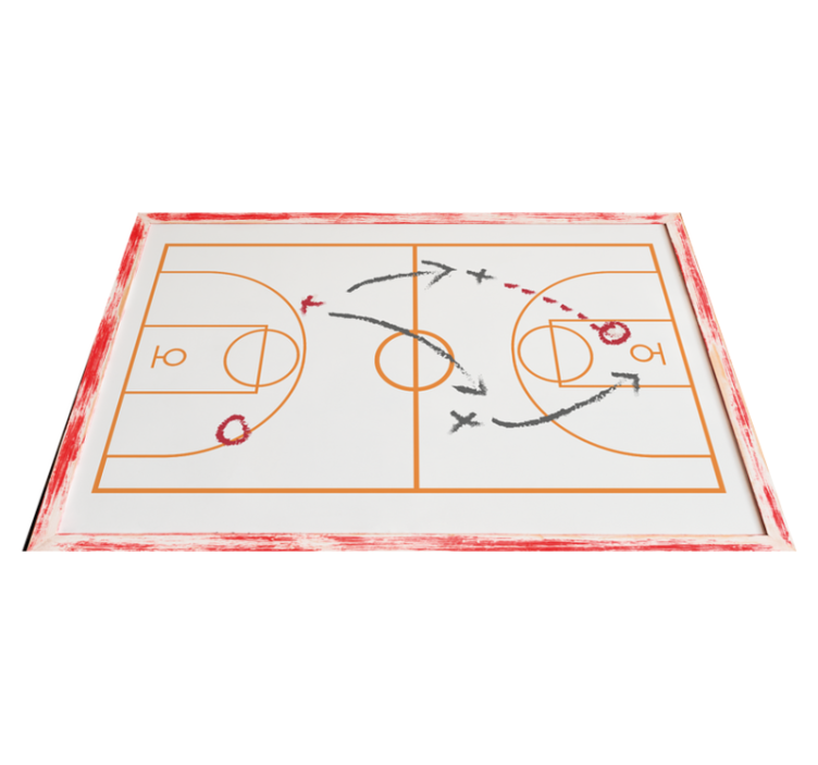 Vinyl teppich spiele sportspiel coach - TenStickers