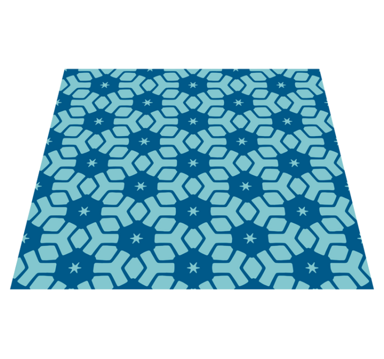 Vinyl teppich badezimmer blaue fliesen tapete - TenStickers
