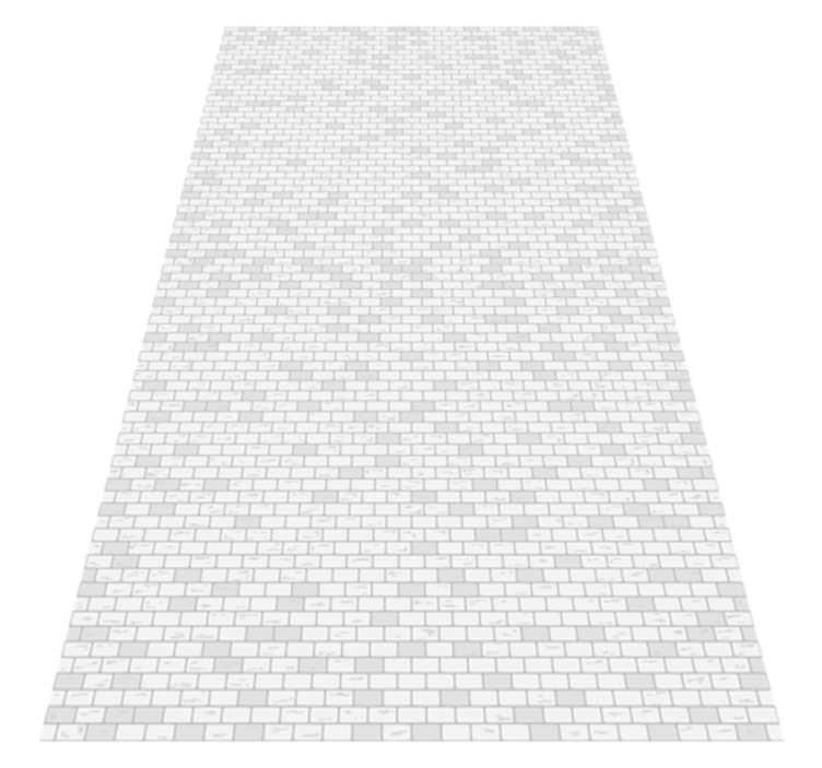 Vinyl teppich badezimmer elegantes ziegelmuster - TenStickers