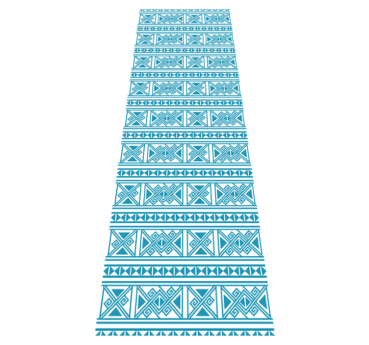 Vinyl teppich badezimmer mit blauem muster - TenStickers