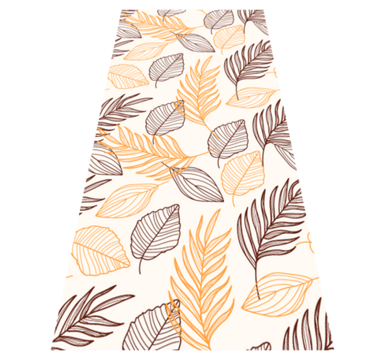 Vinyl teppich badezimmer in goldenem getreide-muster - TenStickers