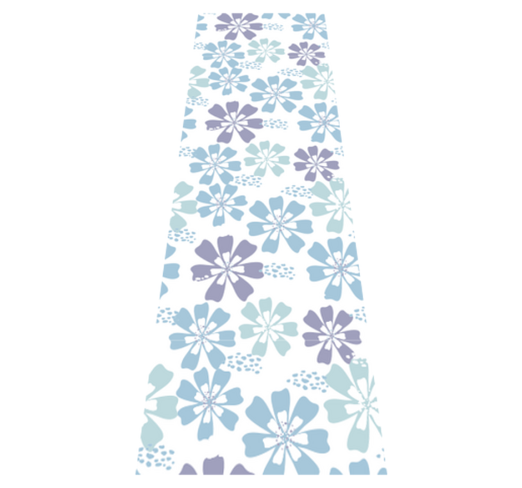 Vinyl teppich badezimmer mit pastellfarbenem blumenmuster - TenStickers