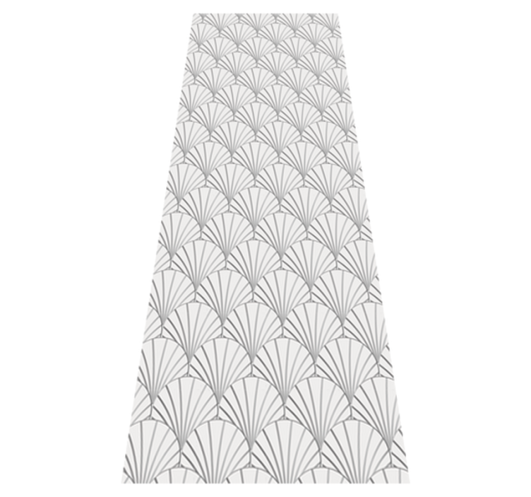 Vinyl teppich badezimmer art deco muschel muster - TenStickers