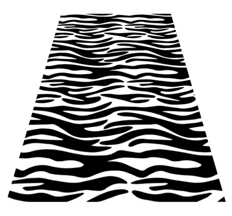 Vinyl teppich badezimmer mit zebra tierdruck - TenStickers