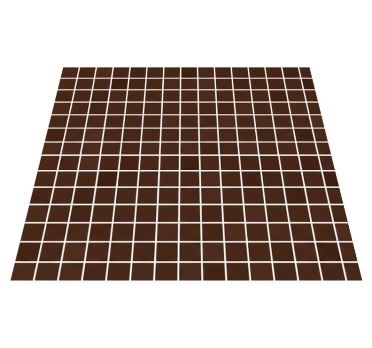 Vinyl teppich badezimmer mini schokoladenbraune mosaike - TenStickers