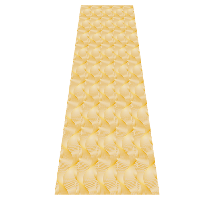 Vinyl teppich büro goldfolien wellen illusion - TenStickers