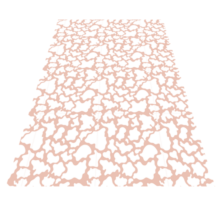 Vinyl Teppich Tiere pinkes Kuhmuster - TenStickers