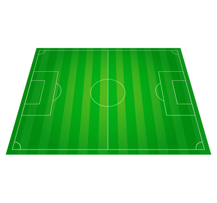 Vinyl Teppich Spiele fußballplatz-konzept - TenStickers