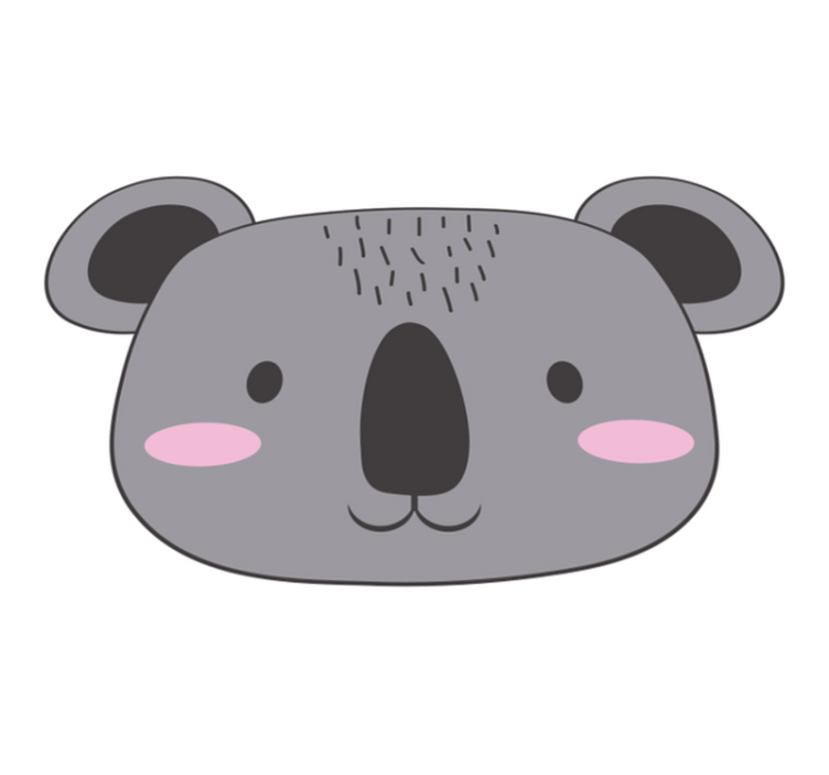 Vinyl Teppich Baby koala-gesicht - TenStickers