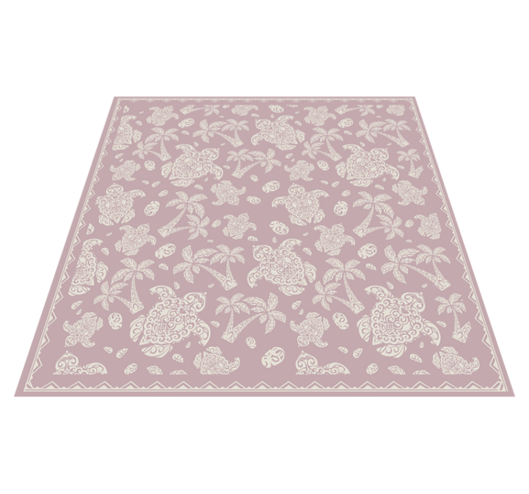 Vinyl teppich mandala paisley muster - TenStickers