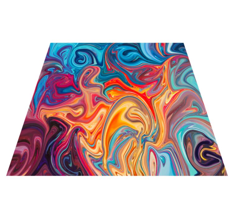 Vinyl Teppich Textur wirbelnde farben - TenStickers