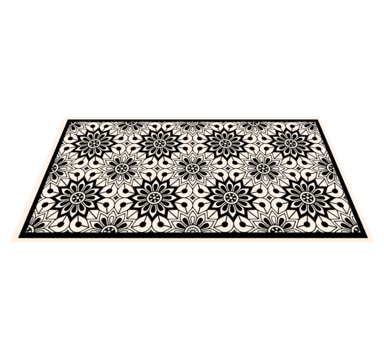 Vinyl teppich mandala muster eleganz - TenStickers