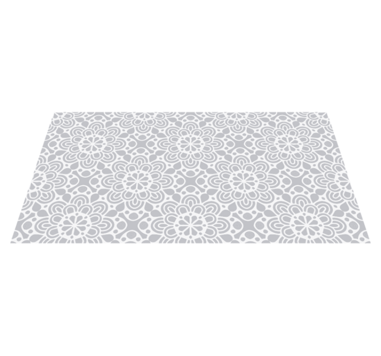 Vinyl teppich mandala mit mandala inspiriertem muster - TenStickers