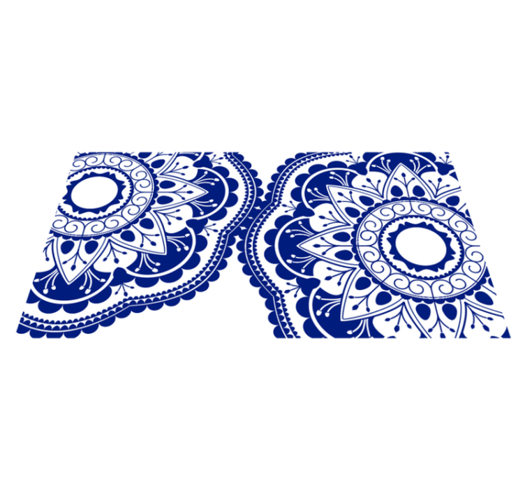 Vinyl Teppich Mandala marinemuster - TenStickers