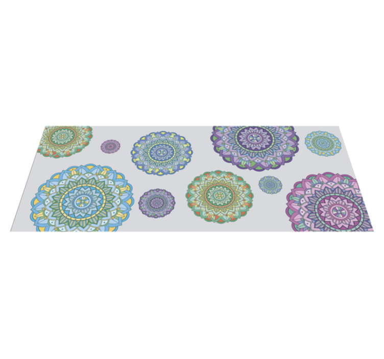 Vinyl teppich mandala ensemble - TenStickers