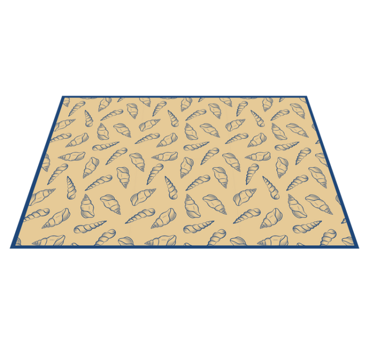 Vinyl Teppich Badezimmer akzent mit maritimem motiv - TenStickers