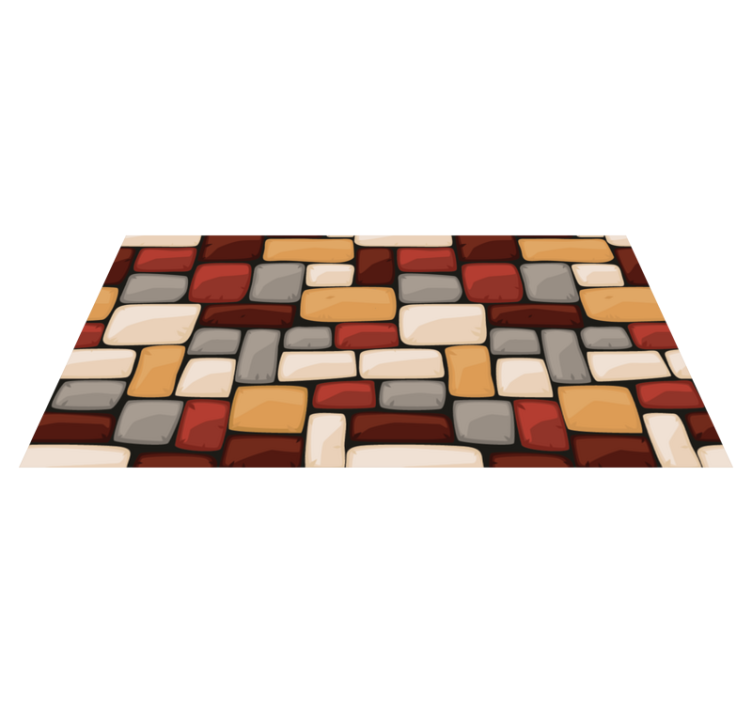 vinyl teppich strukturiert mosaik-textur-mischung - TenStickers