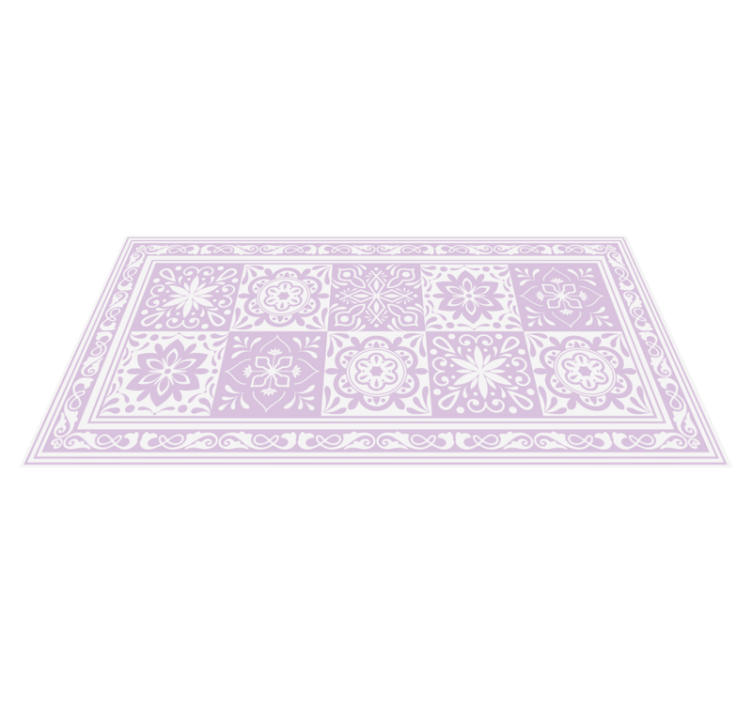Vinyl Teppich Badezimmer mandala eleganz - TenStickers