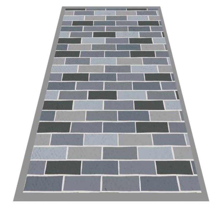 vinyl teppich strukturiert mauerwerk muster - TenStickers