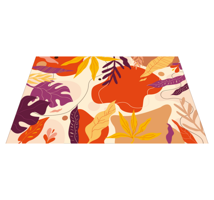 Vinyl Teppich Natur herbstlaubmuster - TenStickers