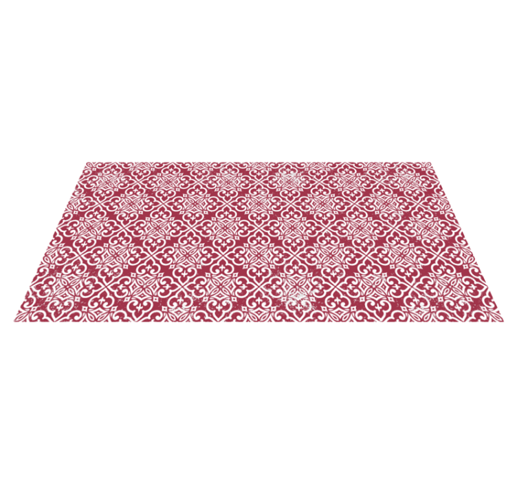 Vinyl teppich mandala mit filigranem motiv - TenStickers