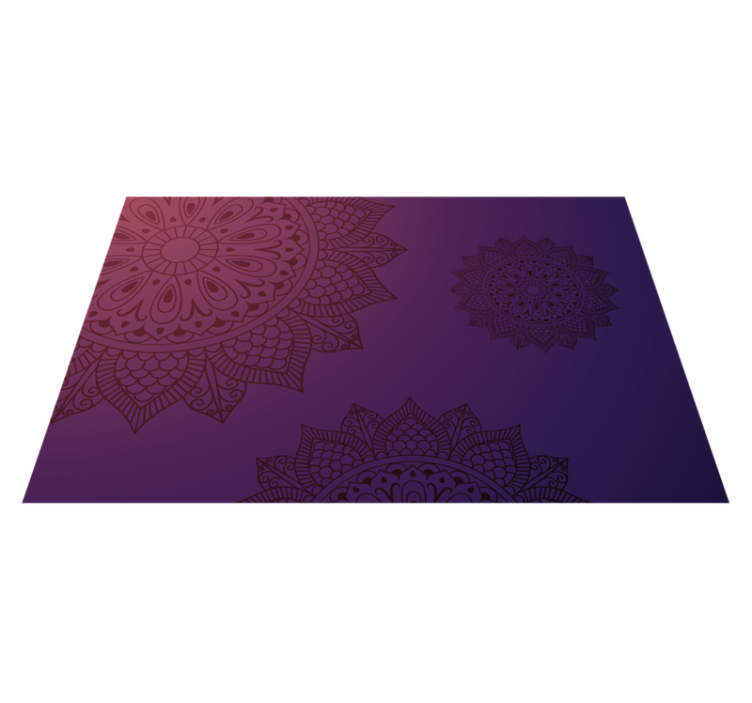 Vinyl teppich mandala mandala muster teppich - TenStickers