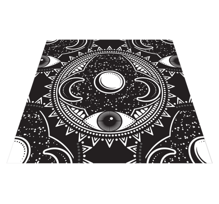 Vinyl teppich mandala himmlisches mandala muster - TenStickers