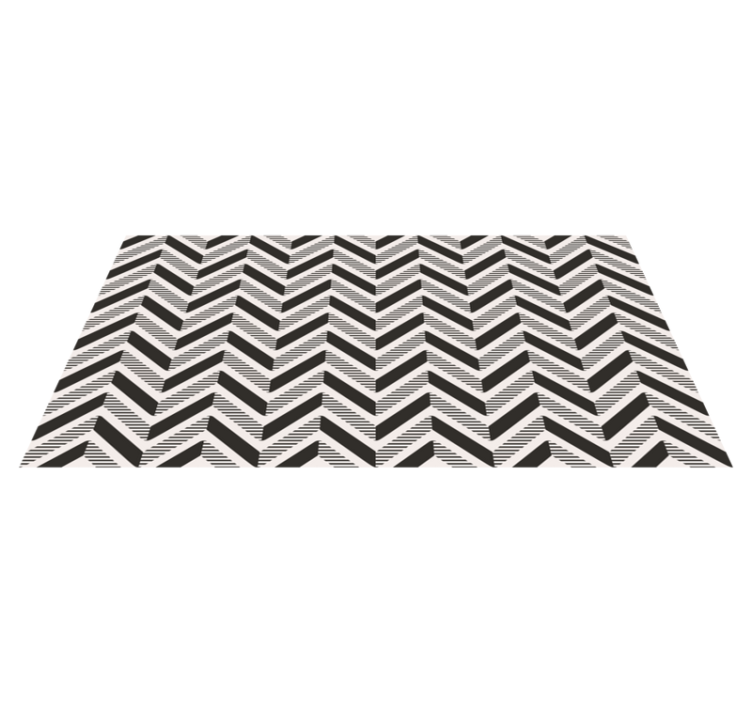 Vinyl Teppich geometrisch chevron-intrige - TenStickers