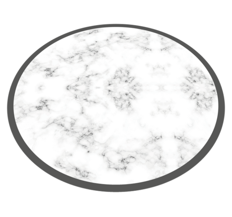 Vinyl teppich marmor rund - TenStickers