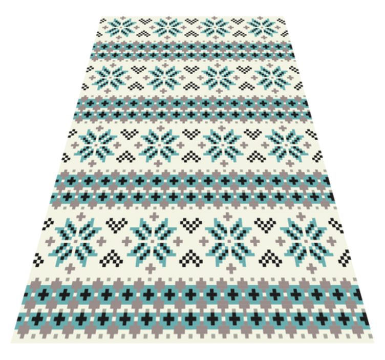 Vinyl teppich mandala ethnisches mandala muster - TenStickers