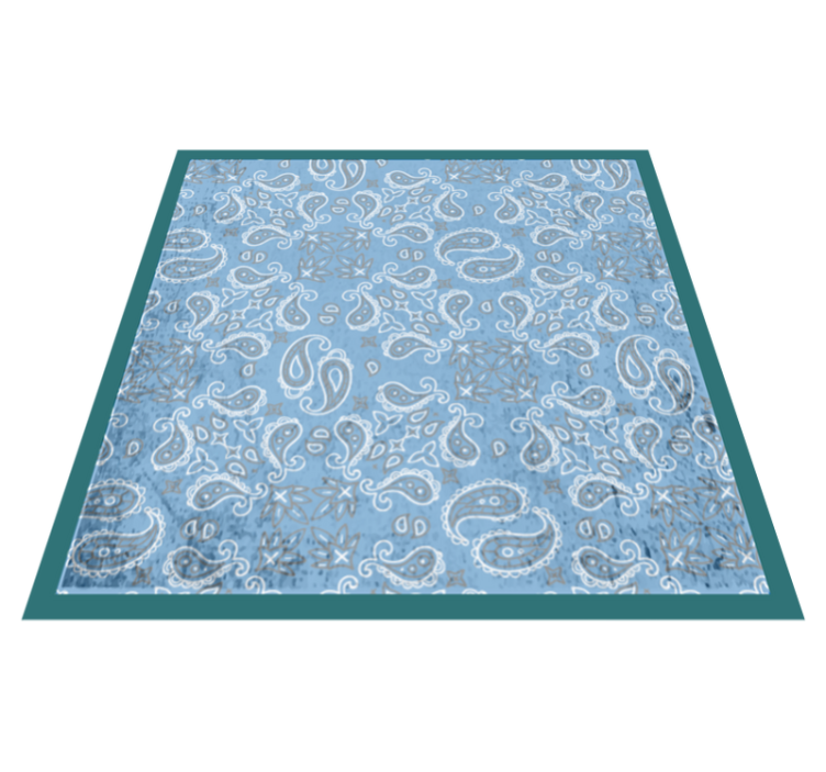 Vinyl Teppich Fliesenoptik paisley-fliesenmuster - TenStickers