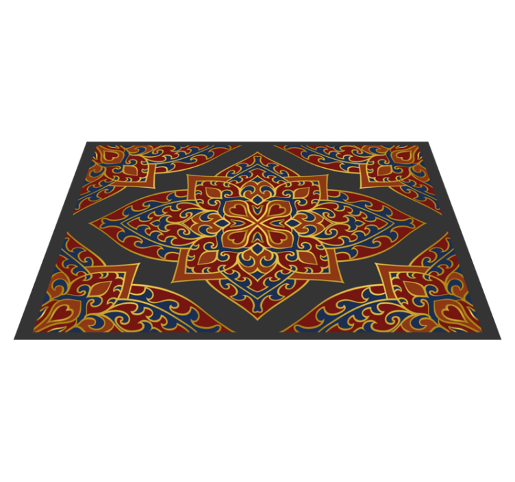 Vinyl teppich mandala im aufwendigen design - TenStickers