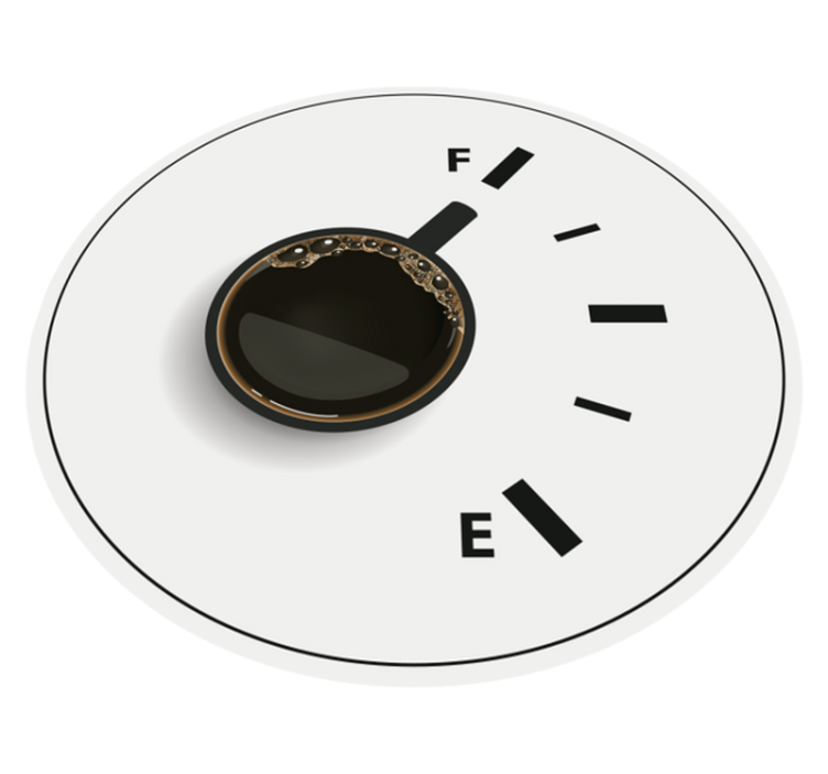 Vinyl Teppich Mosaik kaffeezeitanzeige - TenStickers