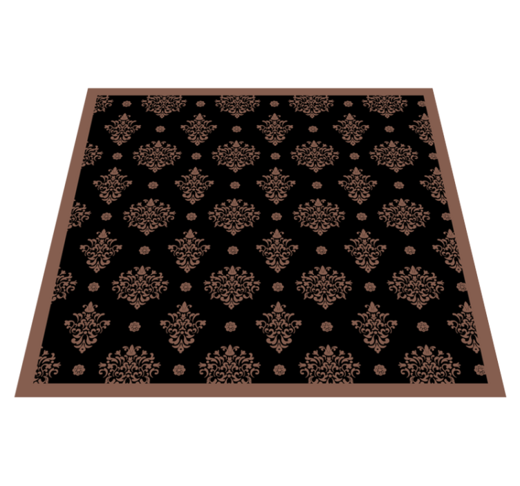 Vinyl Teppich Blumen florale ornamente - TenStickers