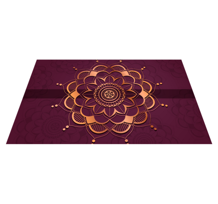 Vinyl teppich mandala als bodenschmuck - TenStickers