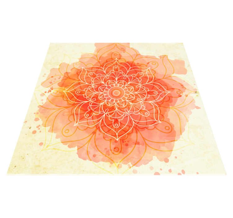 Vinyl teppich mandala blüte - TenStickers
